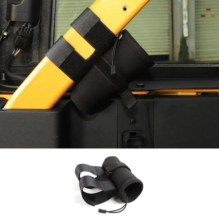 For Jeep Wrangler CJ YJ TJ JK JL JT Bandage Roll Bar Fire Extinguisher Holder Small