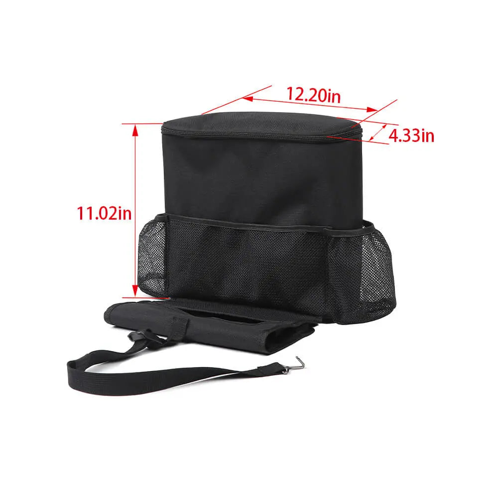 For Jeep Wrangler CJ YJ TJ JK JL JT Car Back Seat Multi-Pocket Travel Cooler Storage Bag Box Hanger Organizer Holder