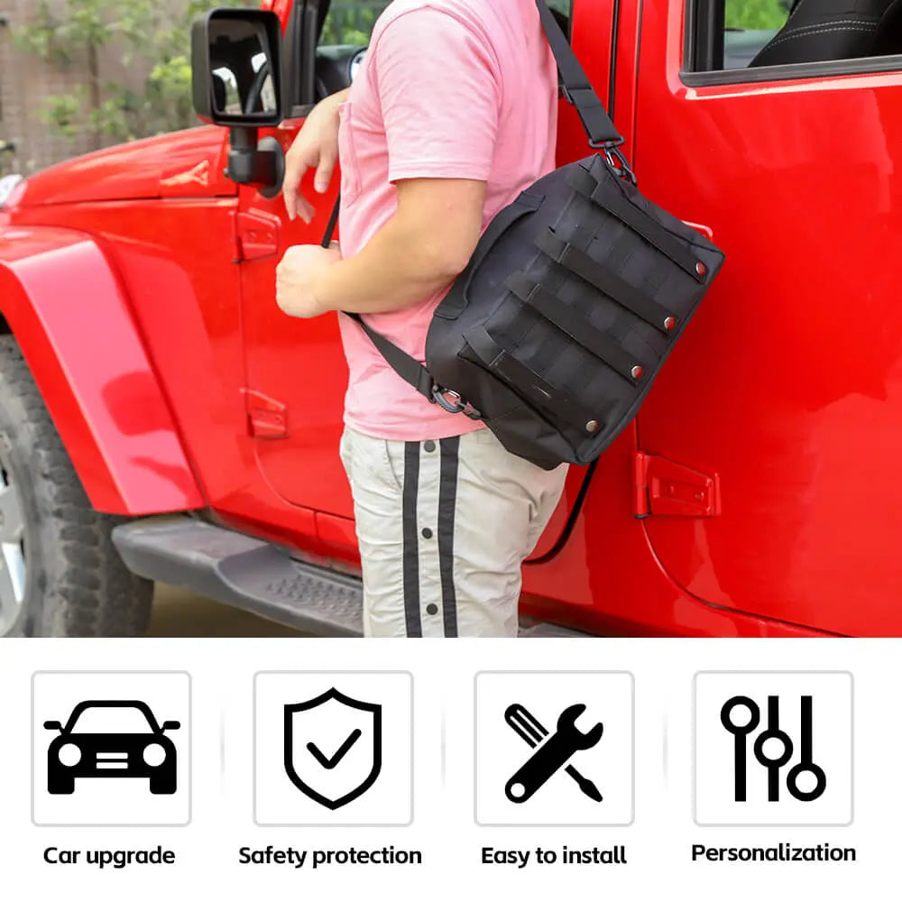 For Jeep Wrangler CJ YJ TJ JK JL JT Multifunction Storage Bags Organizers Under Seat