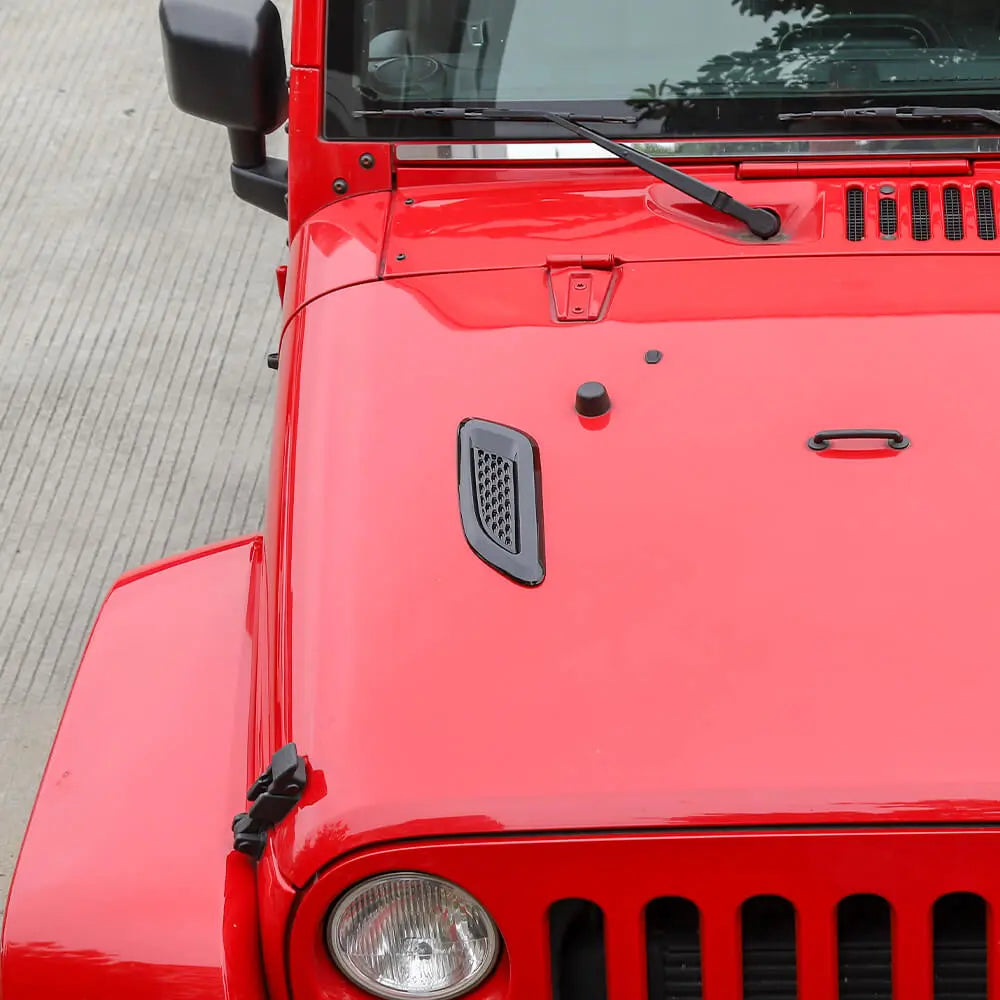 For Jeep Wrangler CJ YJ TJ JK JL JT /Patriot Hood Air Flow Intake Vent Scoop Bonnet Vent Cover Trim
