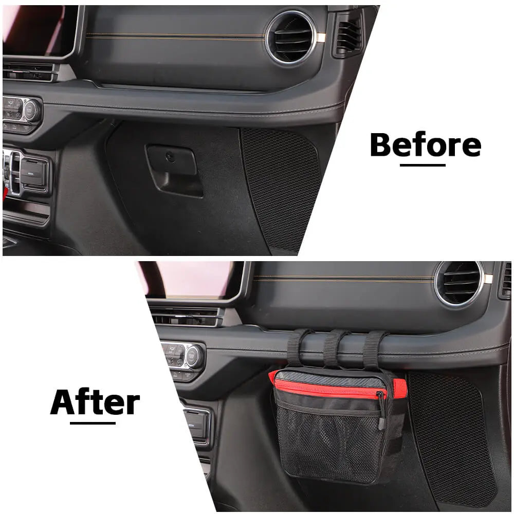 For Jeep Wrangler CJ YJ TJ JK JL JT/Renegade Car Co-Pilot Grab Bar Handle Storage Bag