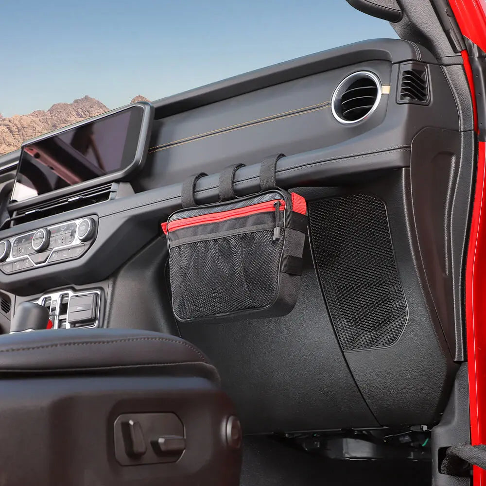 For Jeep Wrangler CJ YJ TJ JK JL JT/Renegade Car Co-Pilot Grab Bar Handle Storage Bag