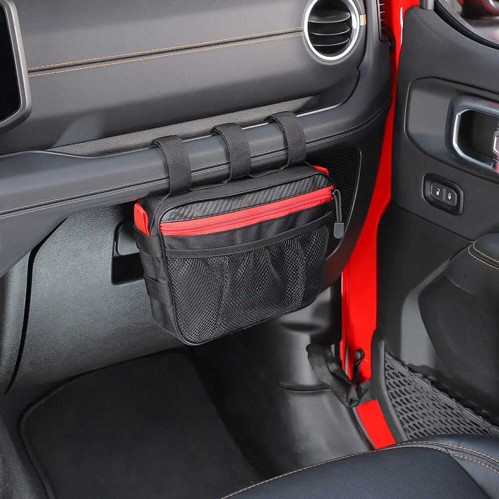 For Jeep Wrangler CJ YJ TJ JK JL JT/Renegade Car Co-Pilot Grab Bar Handle Storage Bag