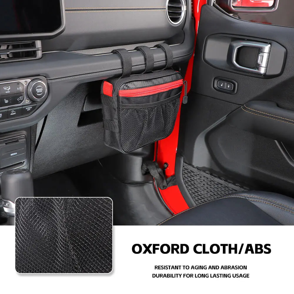 For Jeep Wrangler CJ YJ TJ JK JL JT/Renegade Car Co-Pilot Grab Bar Handle Storage Bag
