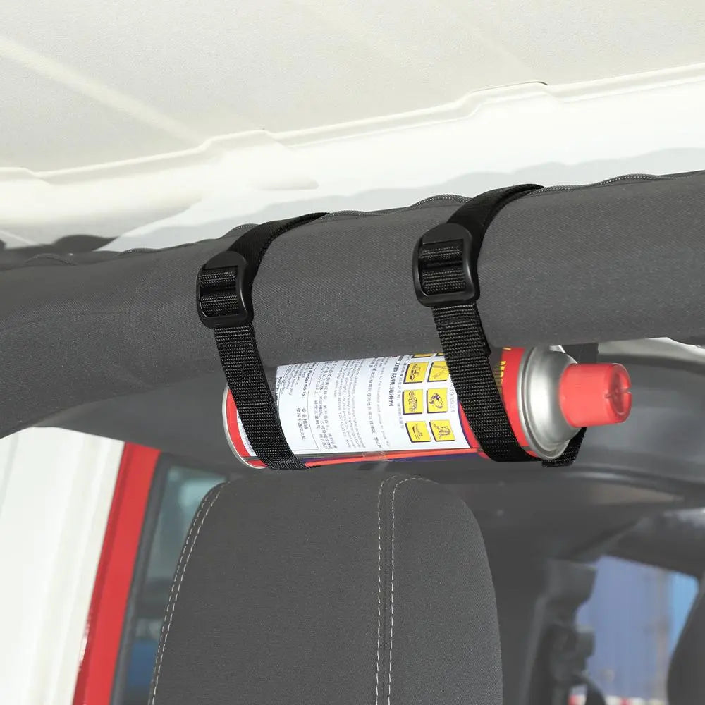 For Jeep Wrangler CJ YJ TJ JK JL JT Soft Top Rear Window Roll-Up Snap Straps