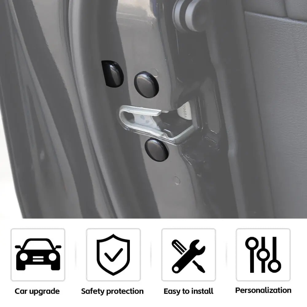 For Jeep Wrangler CJ YJ TJ JK JL JT & Cherokee /Patriot Interior Door Lock Screw Protector Cover Cap Trim 12PCS