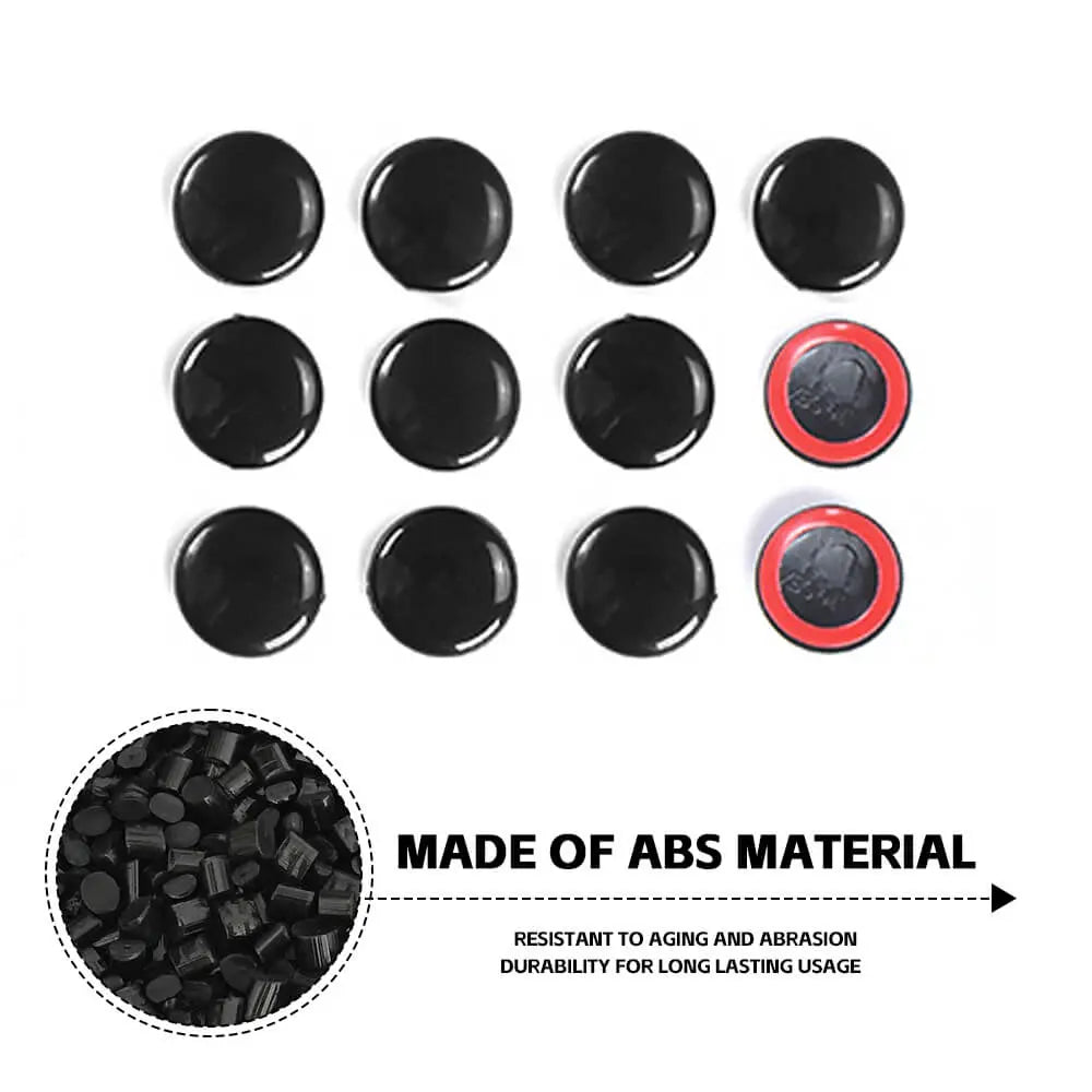 For Jeep Wrangler CJ YJ TJ JK JL JT & Cherokee /Patriot Interior Door Lock Screw Protector Cover Cap Trim 12PCS