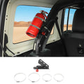 For Jeep Wrangler CJ YJ TJ JK JL Quick Release Fire Extinguisher Mount - Aluminum Adjustable UTV Roll Bar Fire Extinguisher Holder Mounting Bracket