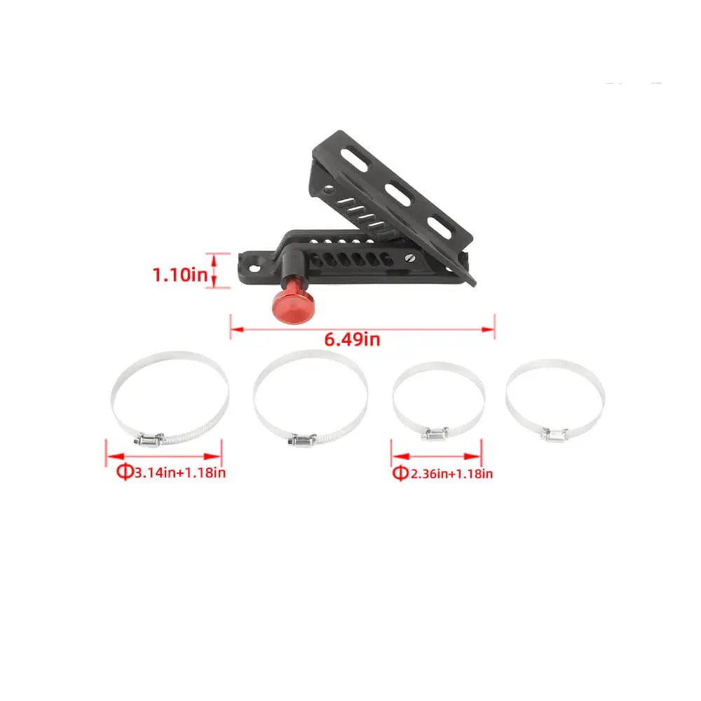 For Jeep Wrangler CJ YJ TJ JK JL Quick Release Fire Extinguisher Mount - Aluminum Adjustable UTV Roll Bar Fire Extinguisher Holder Mounting Bracket