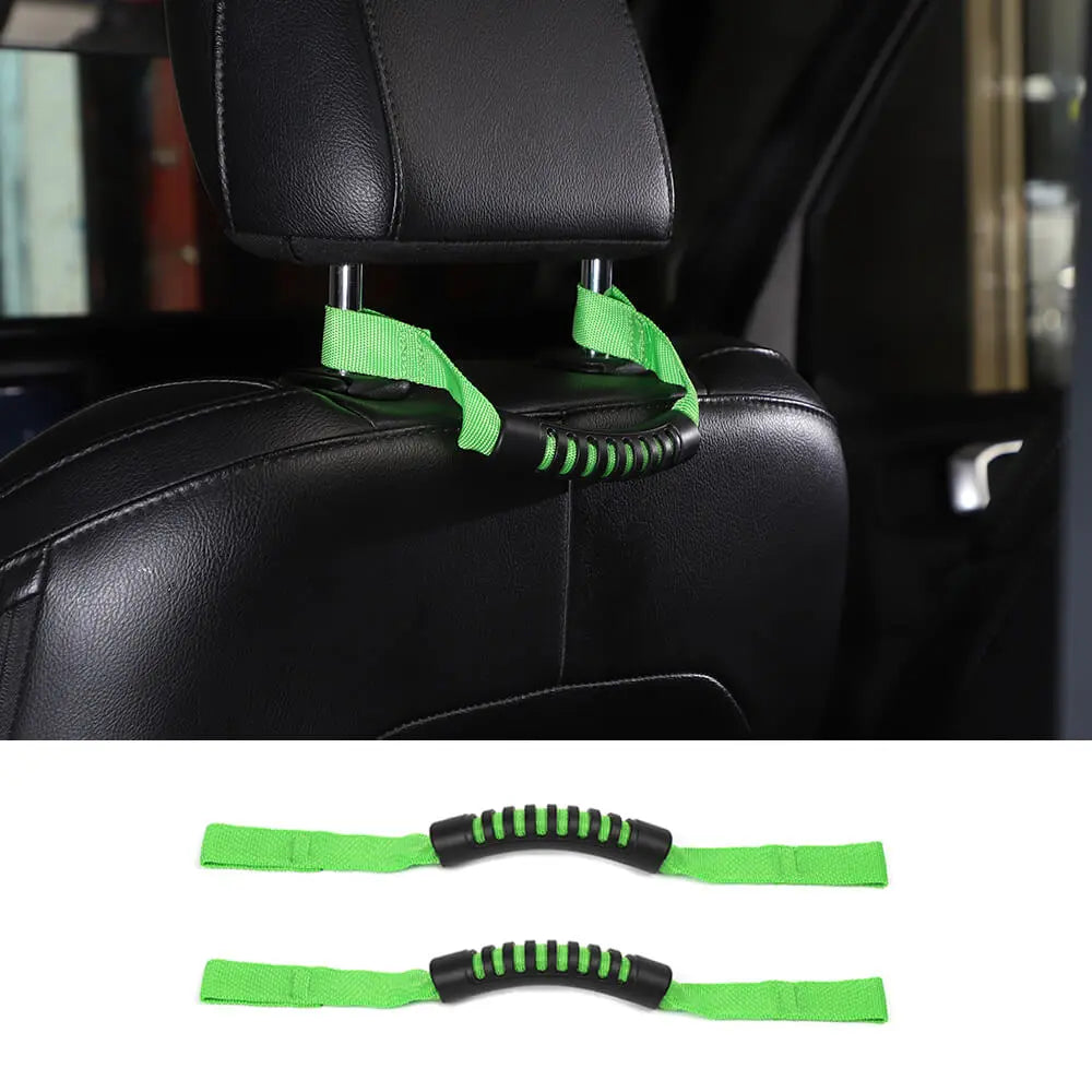 For Jeep Wrangler CJ YJ TJ JL JK JT Rear Seat Headrest Grab Handle Set