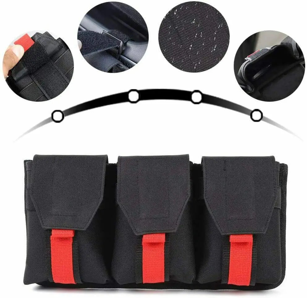 For Jeep Wrangler CJ YJ TJ LJ JK JKU JL JLU JT Auto Passenger Grab Handle Storage Bag