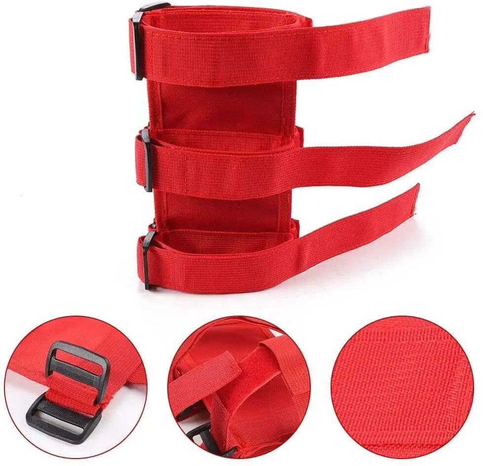 For Jeep Wrangler CJ YJ TJ LJ JK JL JT Roll Bar Fire Extinguisher Holder Adjustable Strap Mount