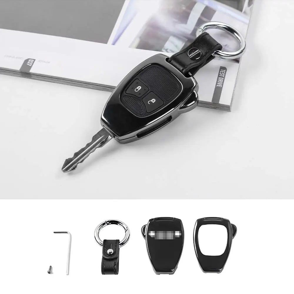 For Jeep Wrangler JK 08-18/ Compass 08-15/ Patriot 11-16 Car Key Fob Shell Case
