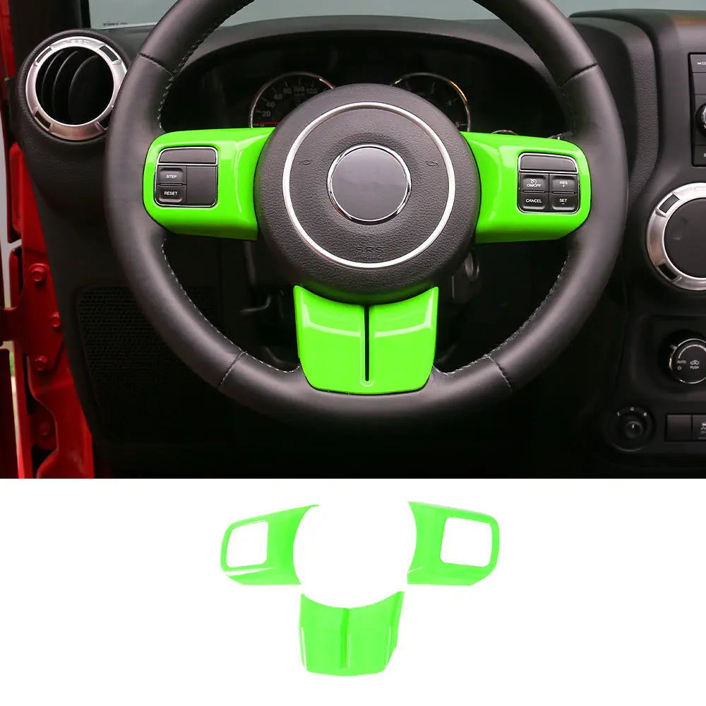 For Jeep Wrangler JK 11-18 & Patriot Compass11-16 & Grand Cherokee11-13 Steering Wheel Covers Panel Trim