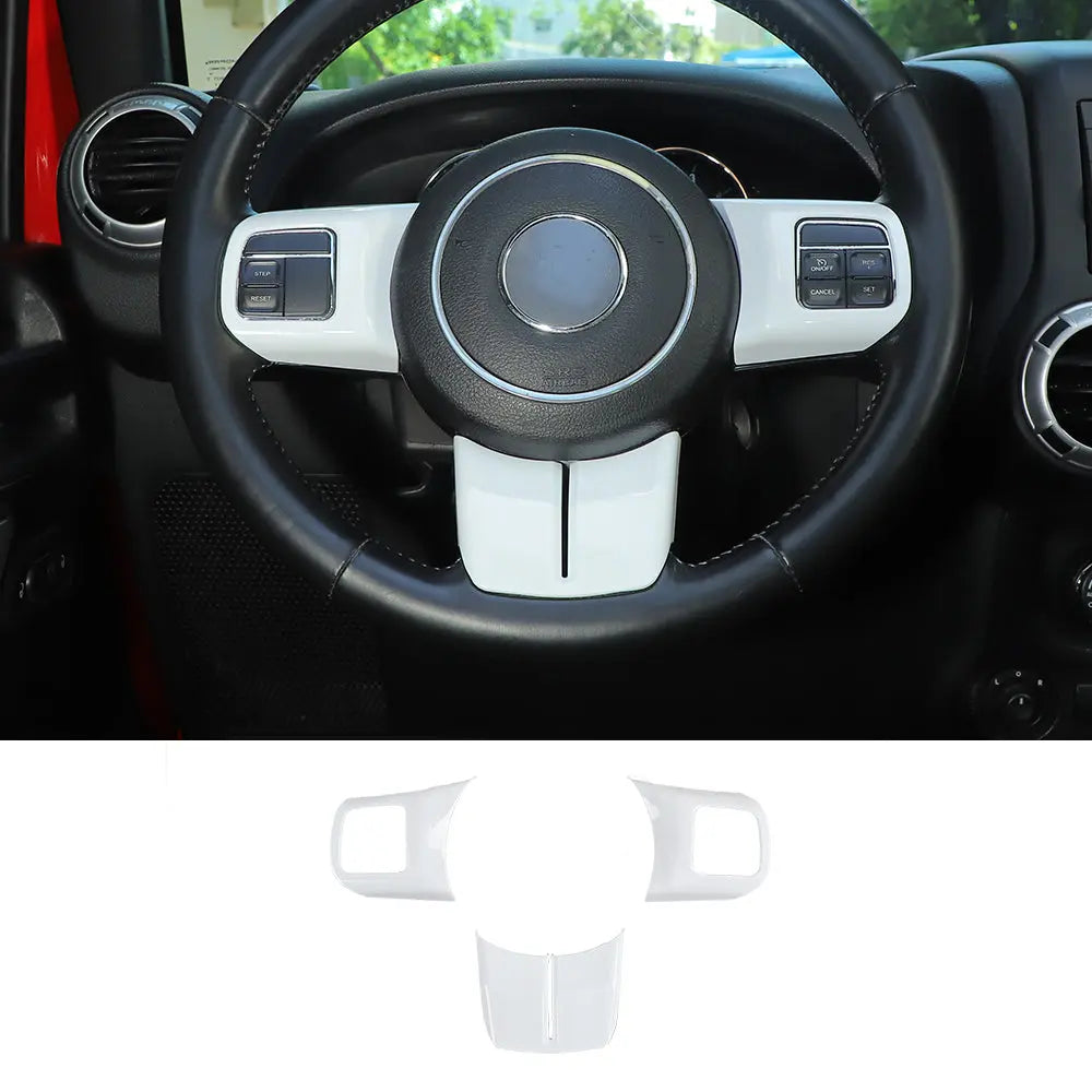 For Jeep Wrangler JK 11-18 & Patriot Compass11-16 & Grand Cherokee11-13 Steering Wheel Covers Panel Trim