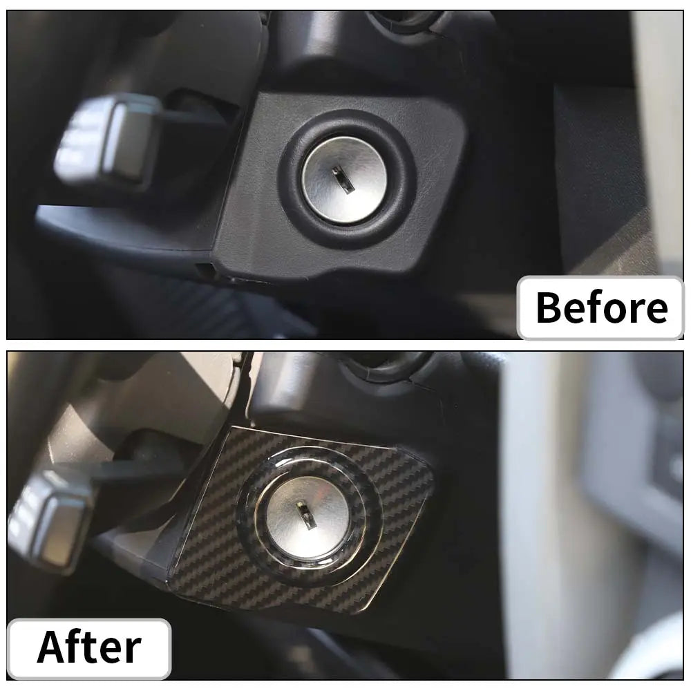 For Jeep Wrangler JK 2007-18/ Compass 07-16/ Patriot 11-16 Engine Start Stop Ignition Keyhole Trim Cover