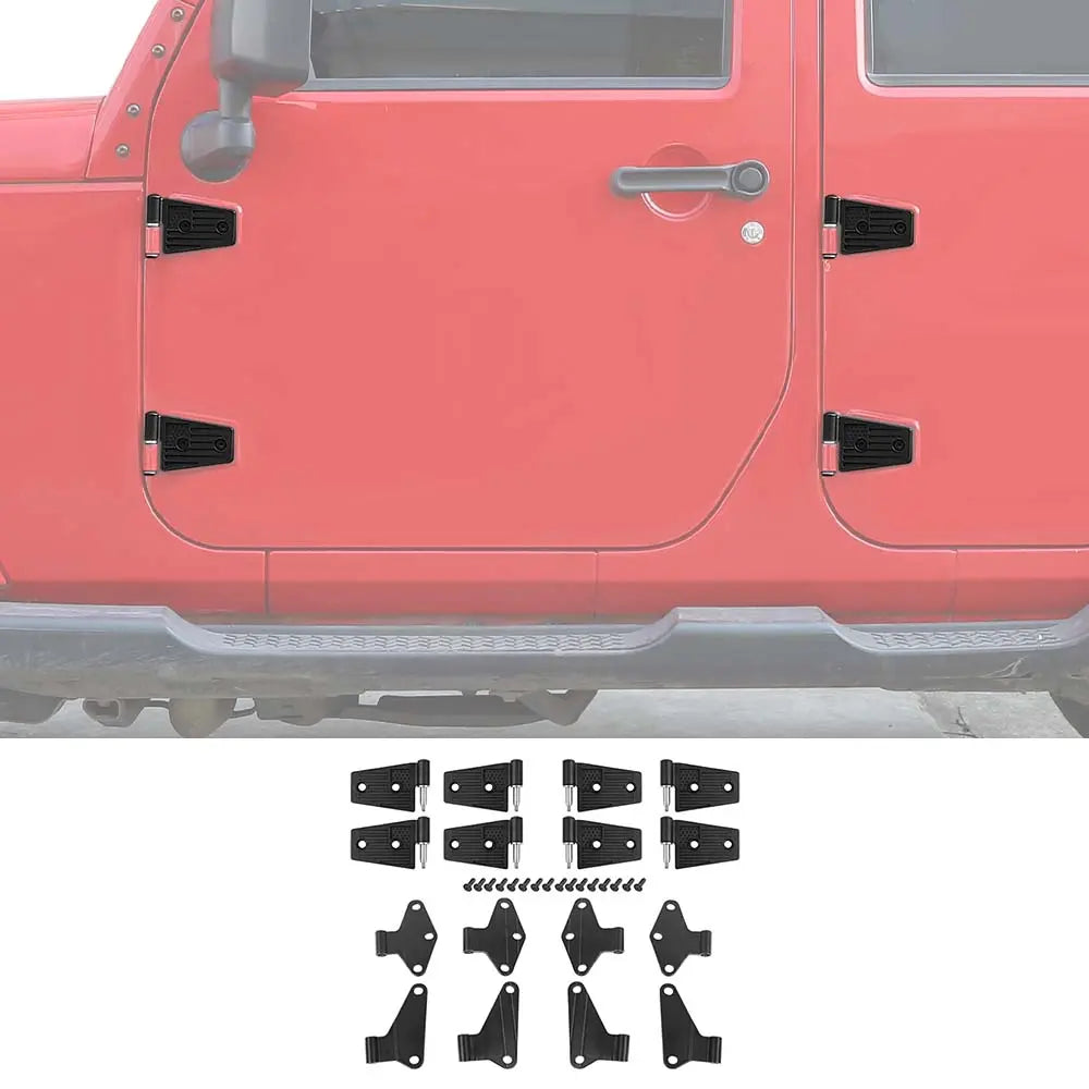 For Jeep Wrangler JK 2007-2018 US Flag Inner &Outler Car Door Hinge Original Accessories 2/4-Door