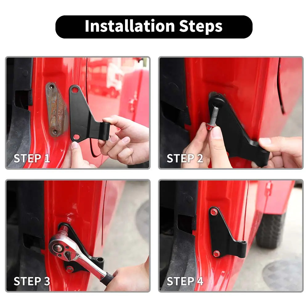 For Jeep Wrangler JK 2007-2018 US Flag Inner &Outler Car Door Hinge Original Accessories 2/4-Door