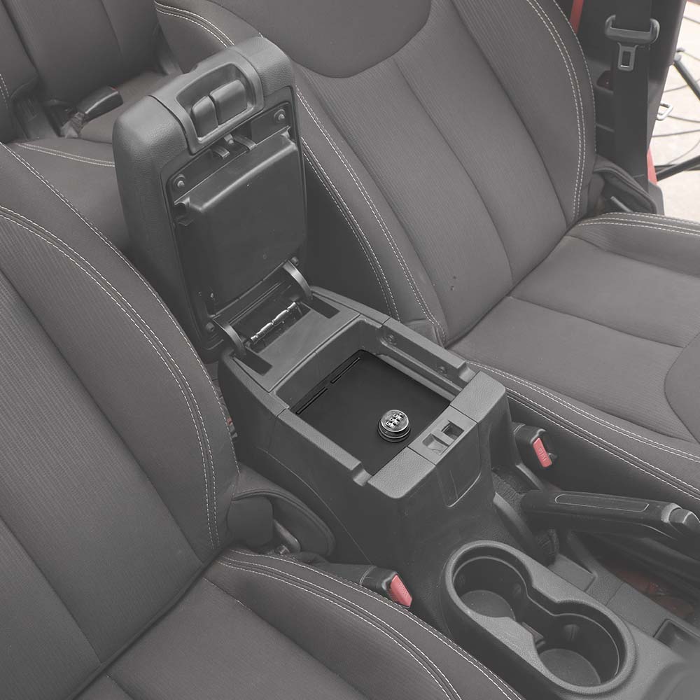 For Jeep Wrangler JK 2011-2018 Center Console Safe Box Armrest Storage Lock Box