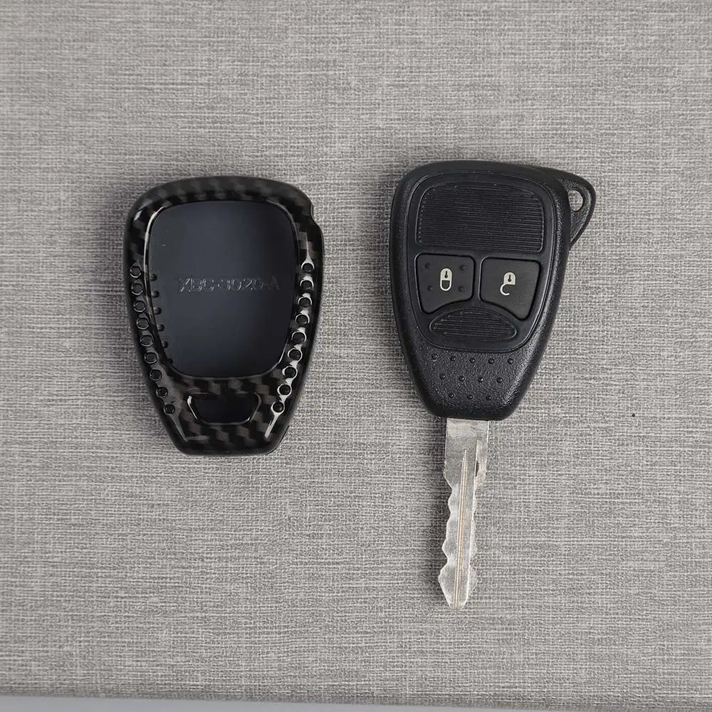 For Jeep Wrangler JK JKU 2007-18 / Compass 2008-16 / Patriot 2011-16 Car Key Fob Cover Case