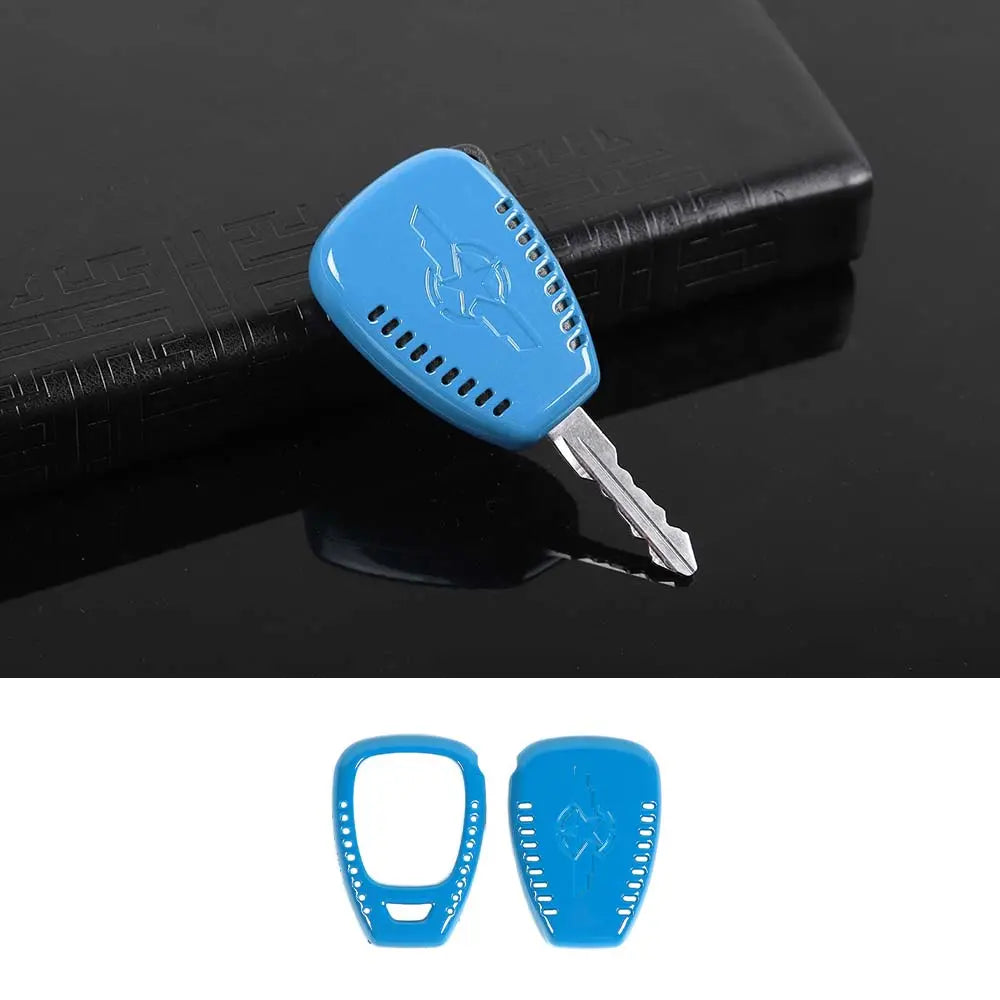 For Jeep Wrangler JK JKU 2007-18 / Compass 2008-16 / Patriot 2011-16 Car Key Fob Cover Case