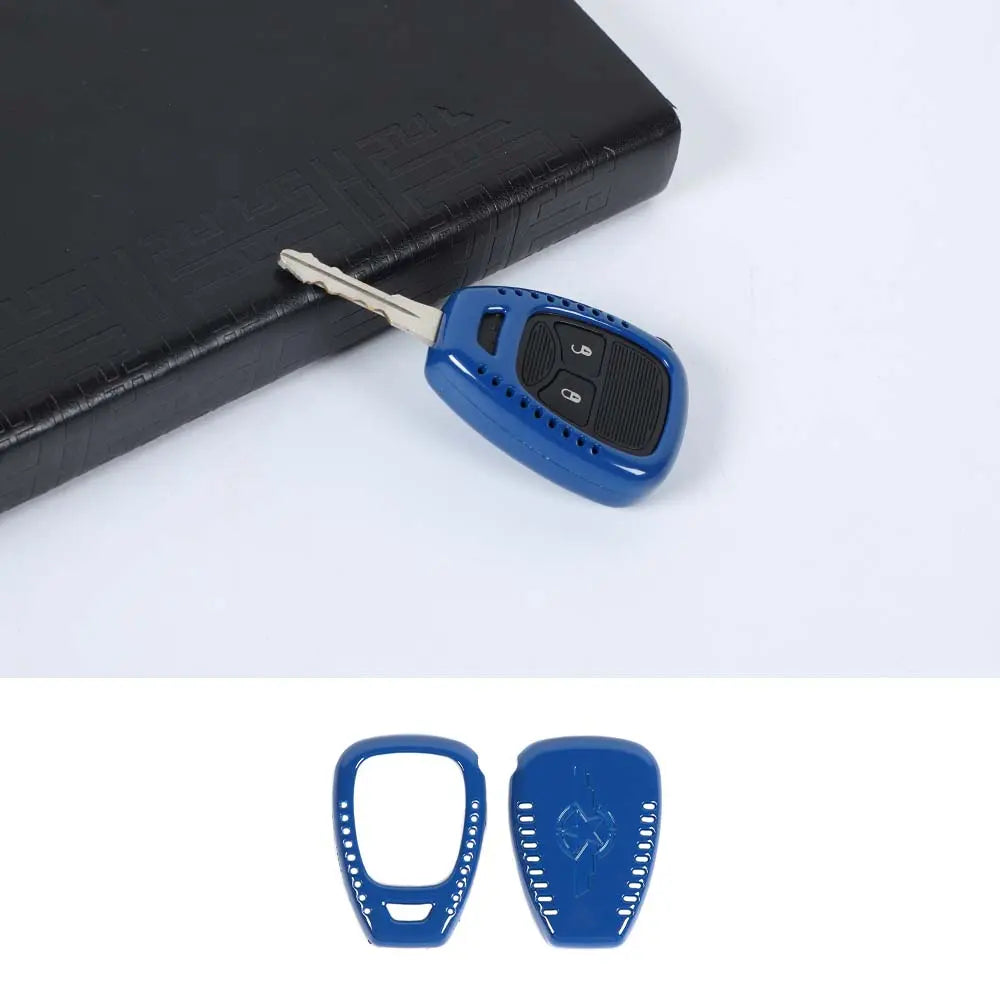 For Jeep Wrangler JK JKU 2007-18 / Compass 2008-16 / Patriot 2011-16 Car Key Fob Cover Case