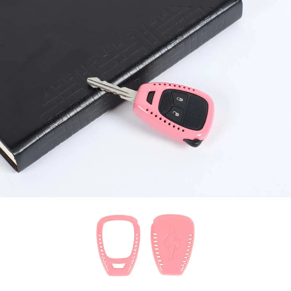 For Jeep Wrangler JK JKU 2007-18 / Compass 2008-16 / Patriot 2011-16 Car Key Fob Cover Case