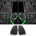For Jeep Wrangler JK JKU 4 Doors Trunk Roll Bar Storage Bag Cage Multi-Pockets