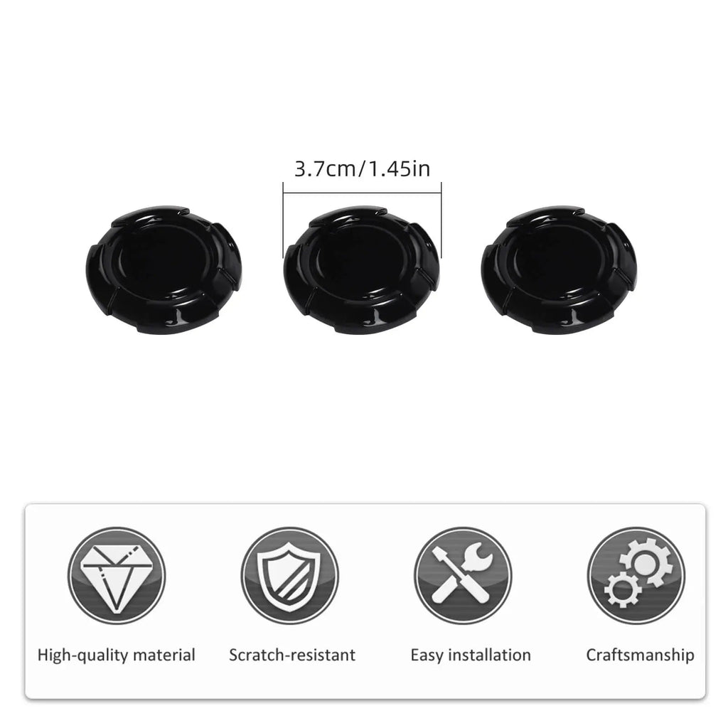 For Jeep Wrangler JK JKU Door Lock Trim Cover ABS 3pc