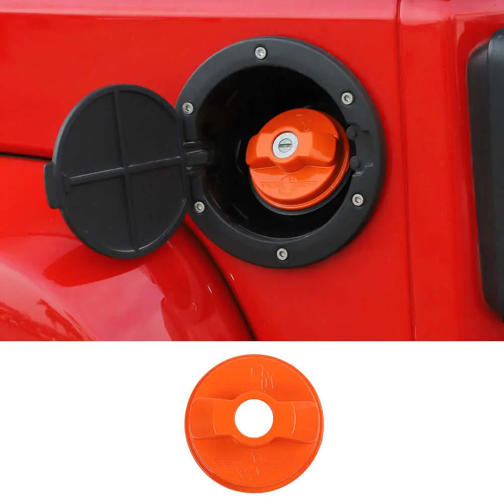 For 2006-2010 Jeep Wrangler JK JKU Fuel Tank Cap Cover Door Gas Filler Trim