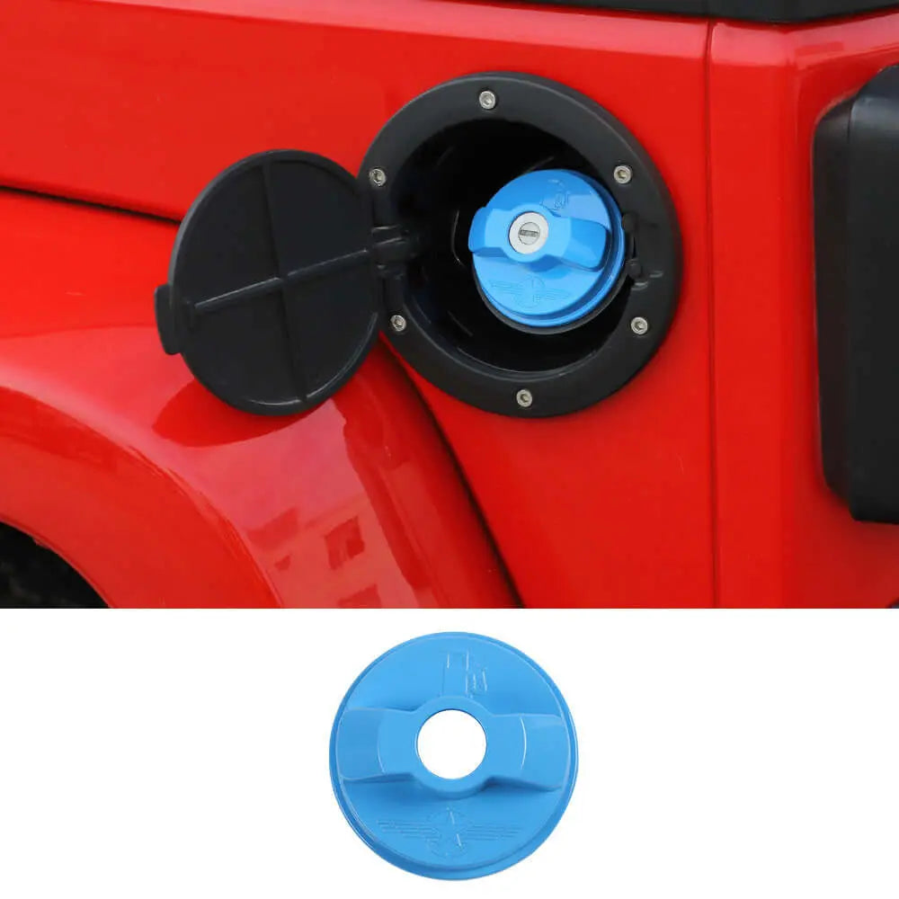 For 2006-2010 Jeep Wrangler JK JKU Fuel Tank Cap Cover Door Gas Filler Trim