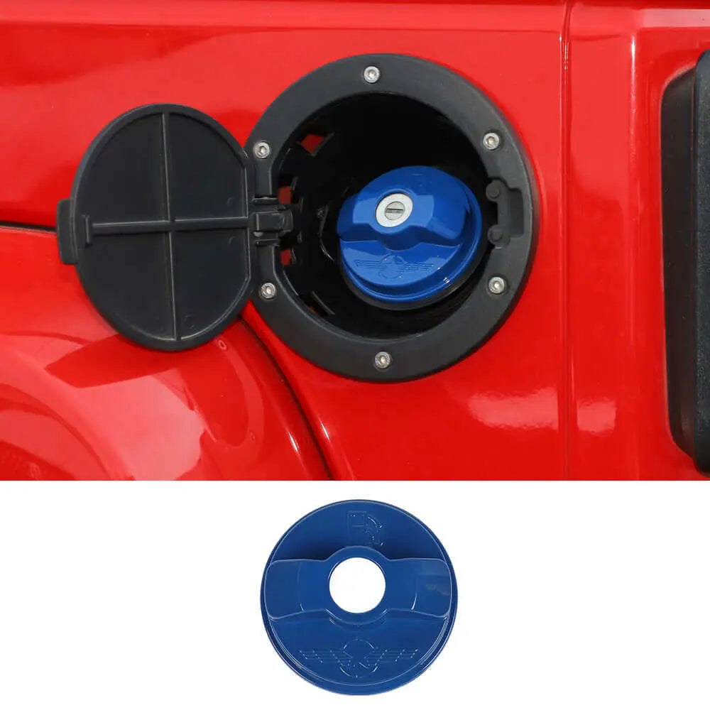 For 2006-2010 Jeep Wrangler JK JKU Fuel Tank Cap Cover Door Gas Filler Trim
