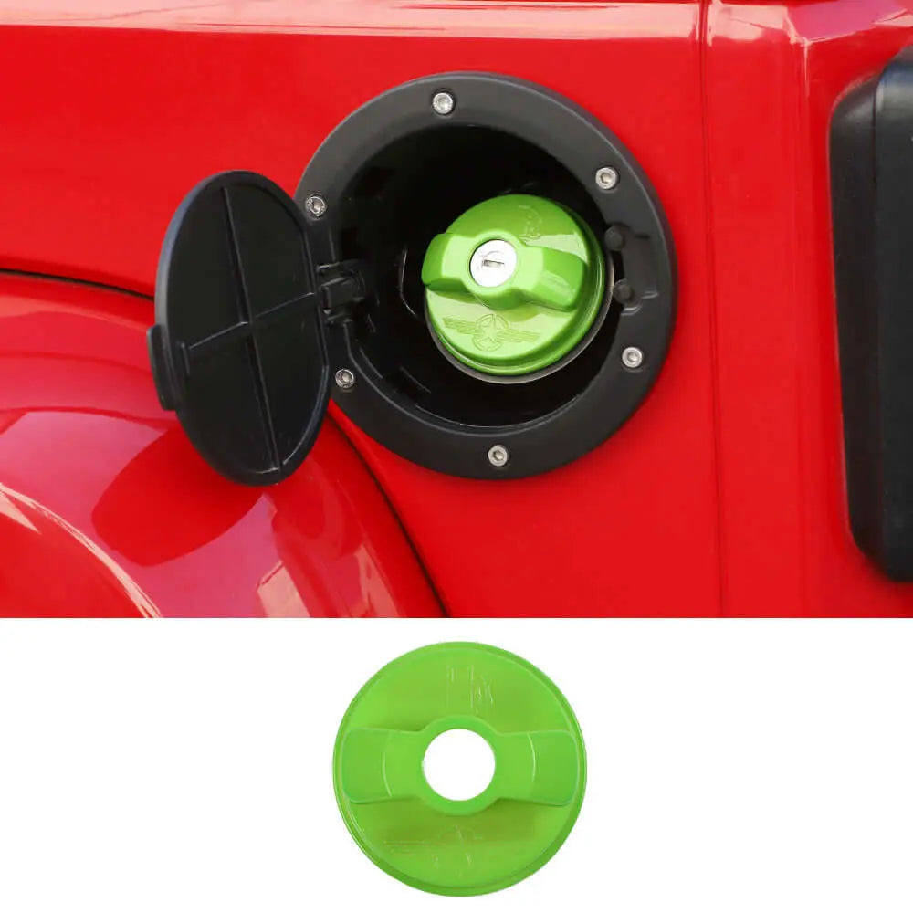 For 2006-2010 Jeep Wrangler JK JKU Fuel Tank Cap Cover Door Gas Filler Trim