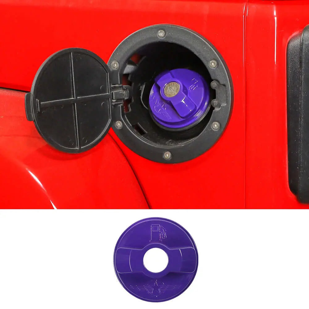 For 2006-2010 Jeep Wrangler JK JKU Fuel Tank Cap Cover Door Gas Filler Trim