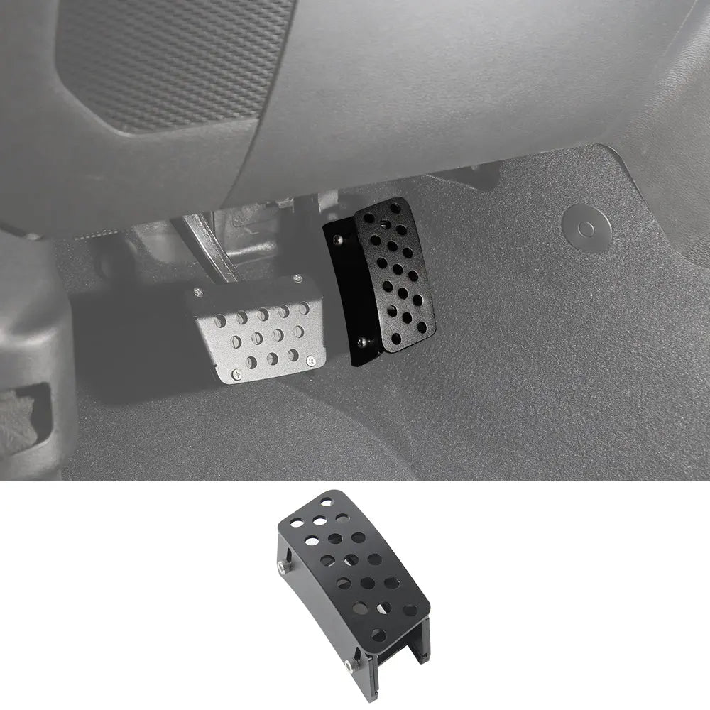 For Jeep Wrangler JK JKU JL JLU JT Gas Pedal Extender Cover Short Driver Metal Accelerator Pad Heighten Adjustable