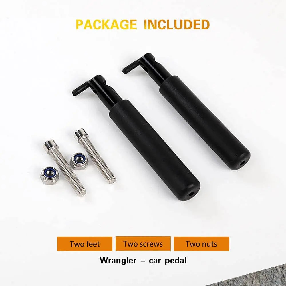 For Jeep Wrangler JK JKU JL JLU JT TJ Foot Pegs Rests Pedal Foot Rest Kick Panel Made of Solid Steel 1 Pair