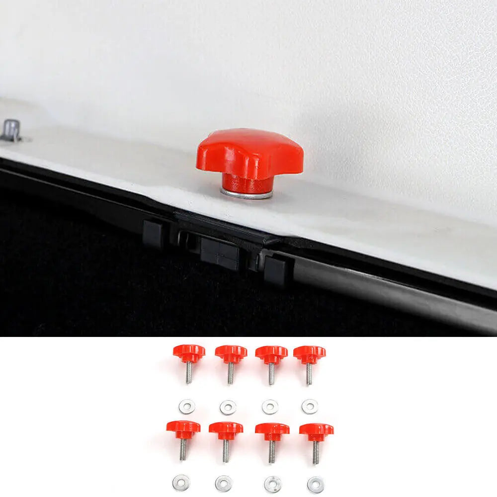 For Jeep Wrangler JK JKU JL JLU TJ 2-Door Hardtop Quick Removal Bolts Thumb Screws