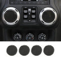 For Jeep Wrangler JK JKU JL JLU & Gladiator JT Dashboard Air Condition Vent Cover Trim Carbon Fiber