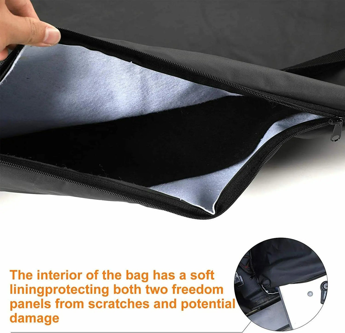 For Jeep Wrangler JK JKU JL JLU,Gladiator JT Freedom Top Panels Storage Bag with Handle