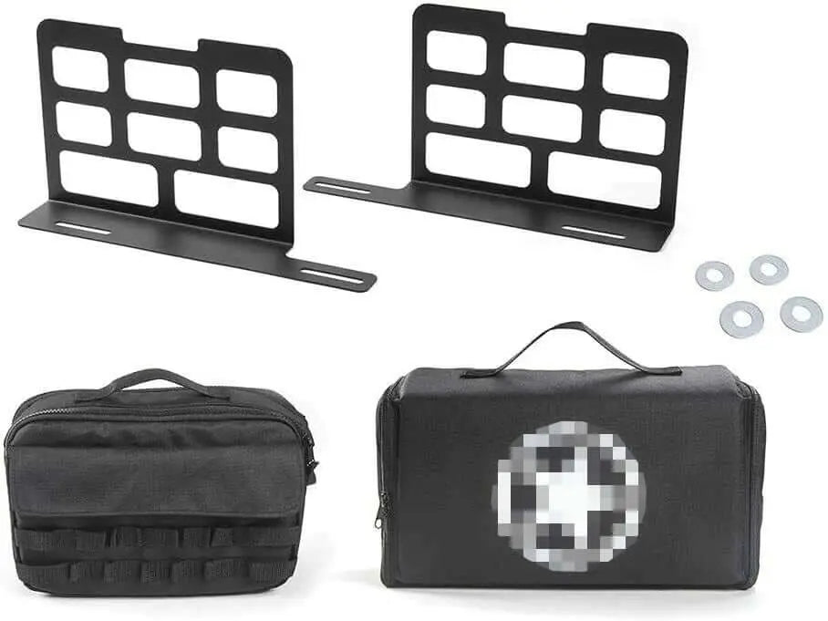 For Jeep Wrangler JK JKU JL TJ Trunk Rack Shelves & Camping Mat Tool Kit Storage