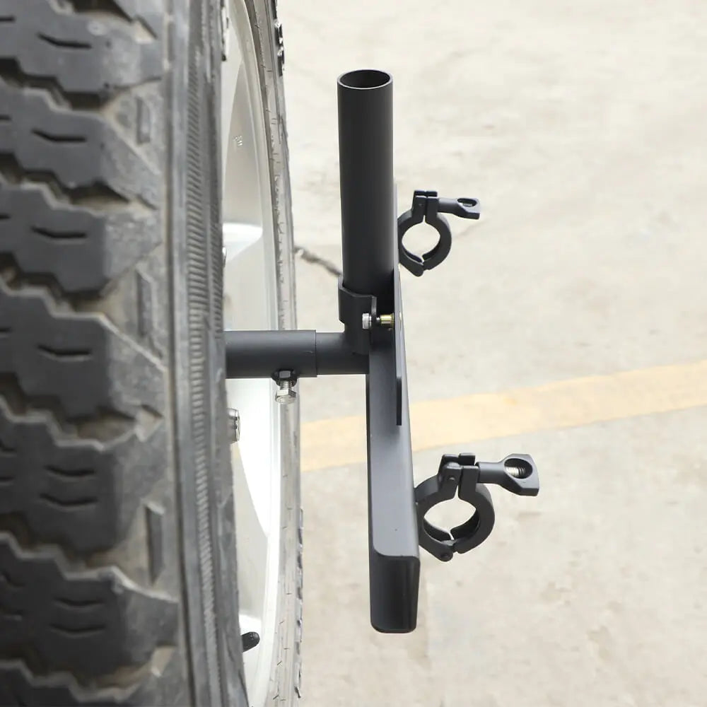 For Jeep Wrangler JK JKU Multi-function Spare Tire Flag Pole License Plate holder Mount