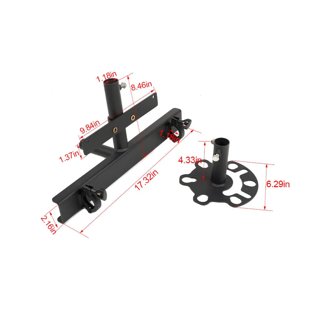 For Jeep Wrangler JK JKU Multi-function Spare Tire Flag Pole License Plate holder Mount