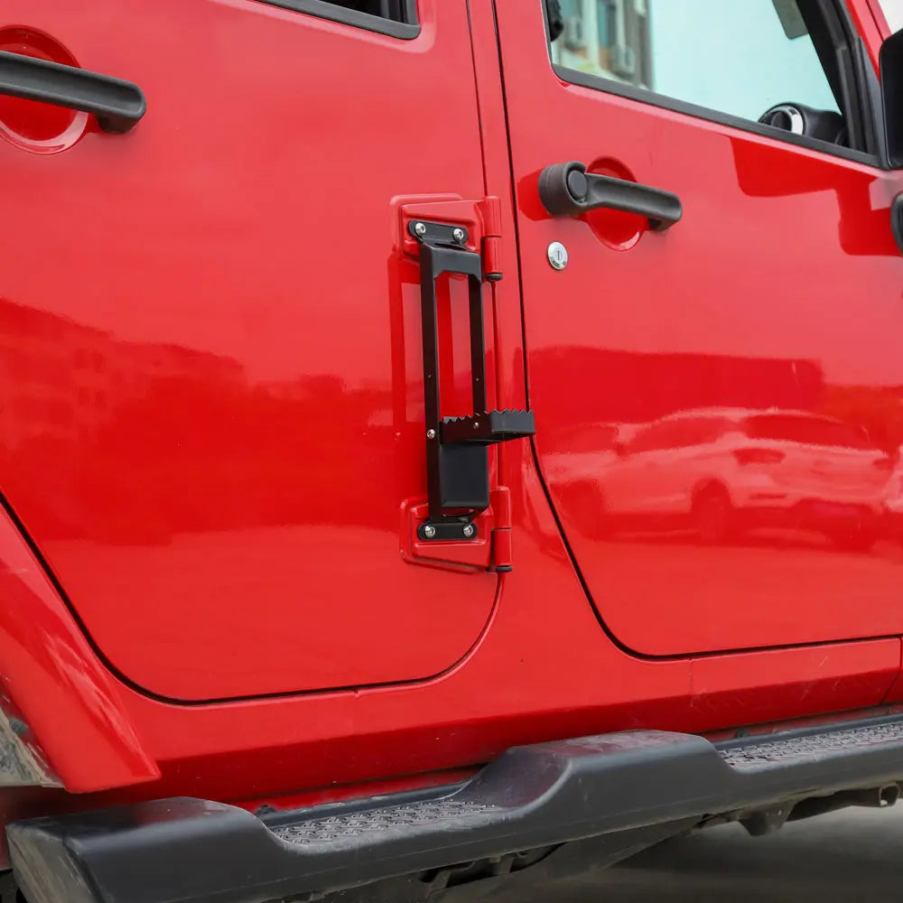 For Jeep Wrangler JK JKU Wrangler JL JLU & Gladiators JT Door Hinge Step Foot Peg Pedal Foldable