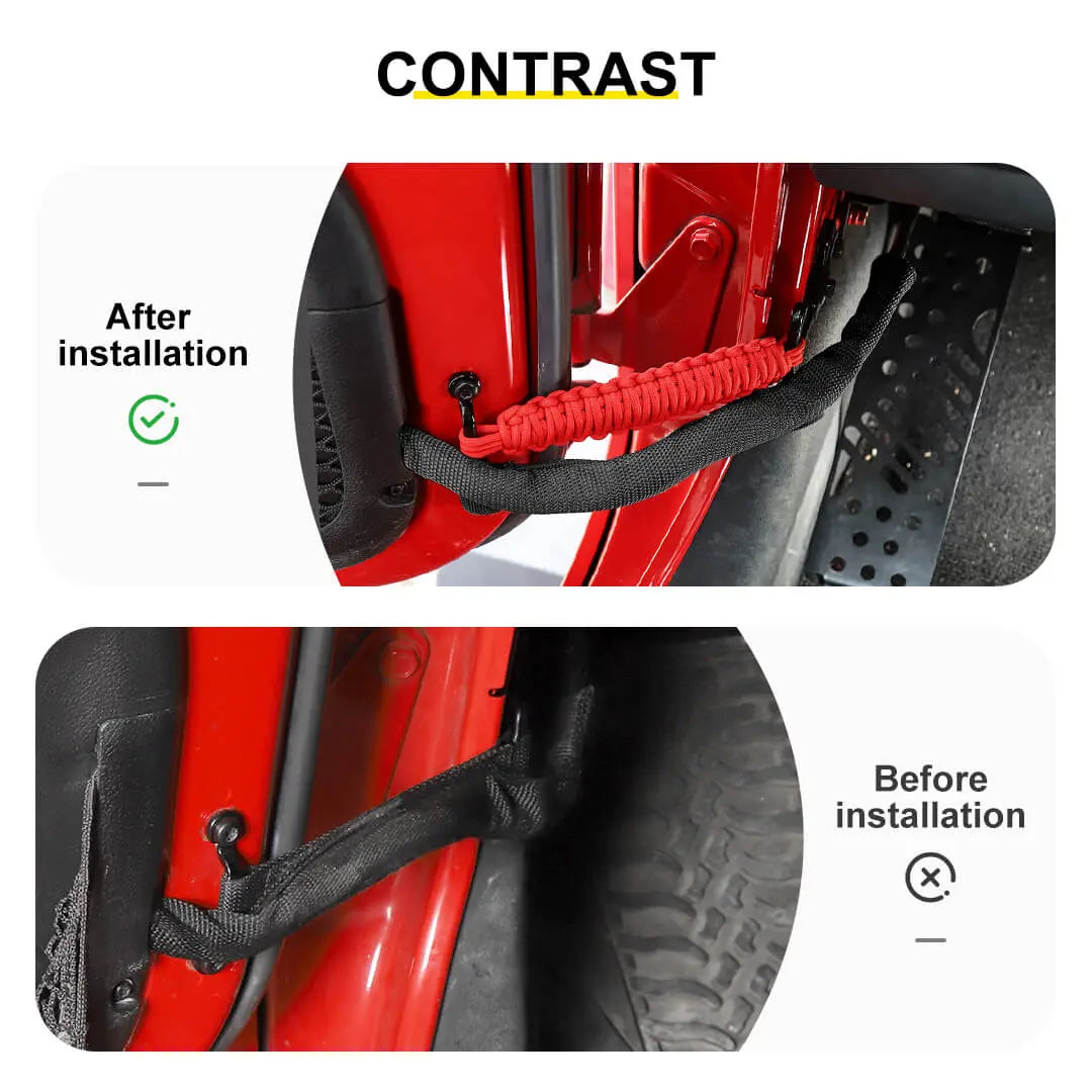 For Jeep Wrangler JK JKU YJ TJ CJ Door Limiting Straps Swing Door Check Stopper