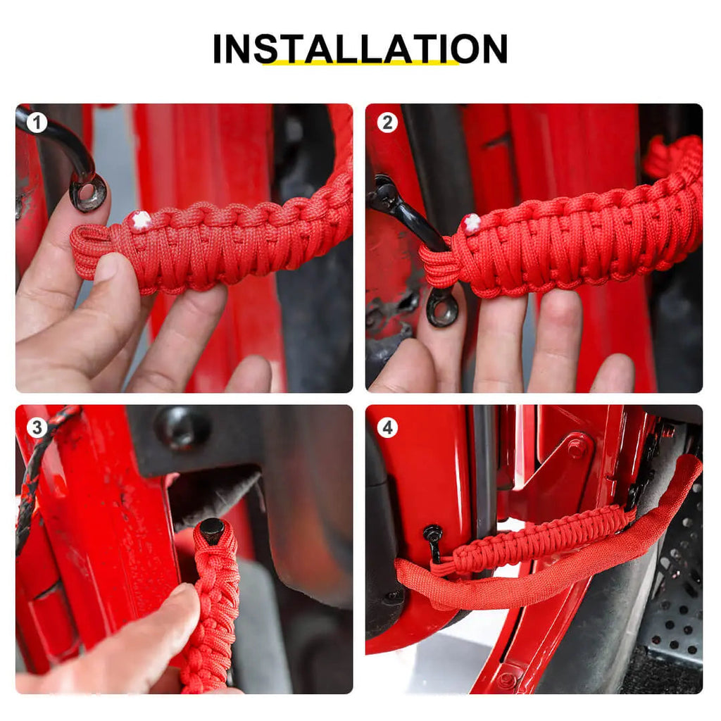 For Jeep Wrangler JK JKU YJ TJ CJ Door Limiting Straps Swing Door Check Stopper