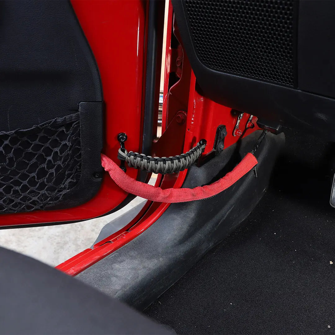 For Jeep Wrangler JK JKU YJ TJ CJ Door Limiting Straps Swing Door Check Stopper（2 pcs）