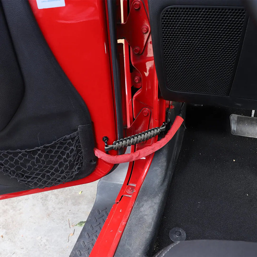For Jeep Wrangler JK JKU YJ TJ CJ Door Limiting Straps Swing Door Check Stopper（2 pcs）