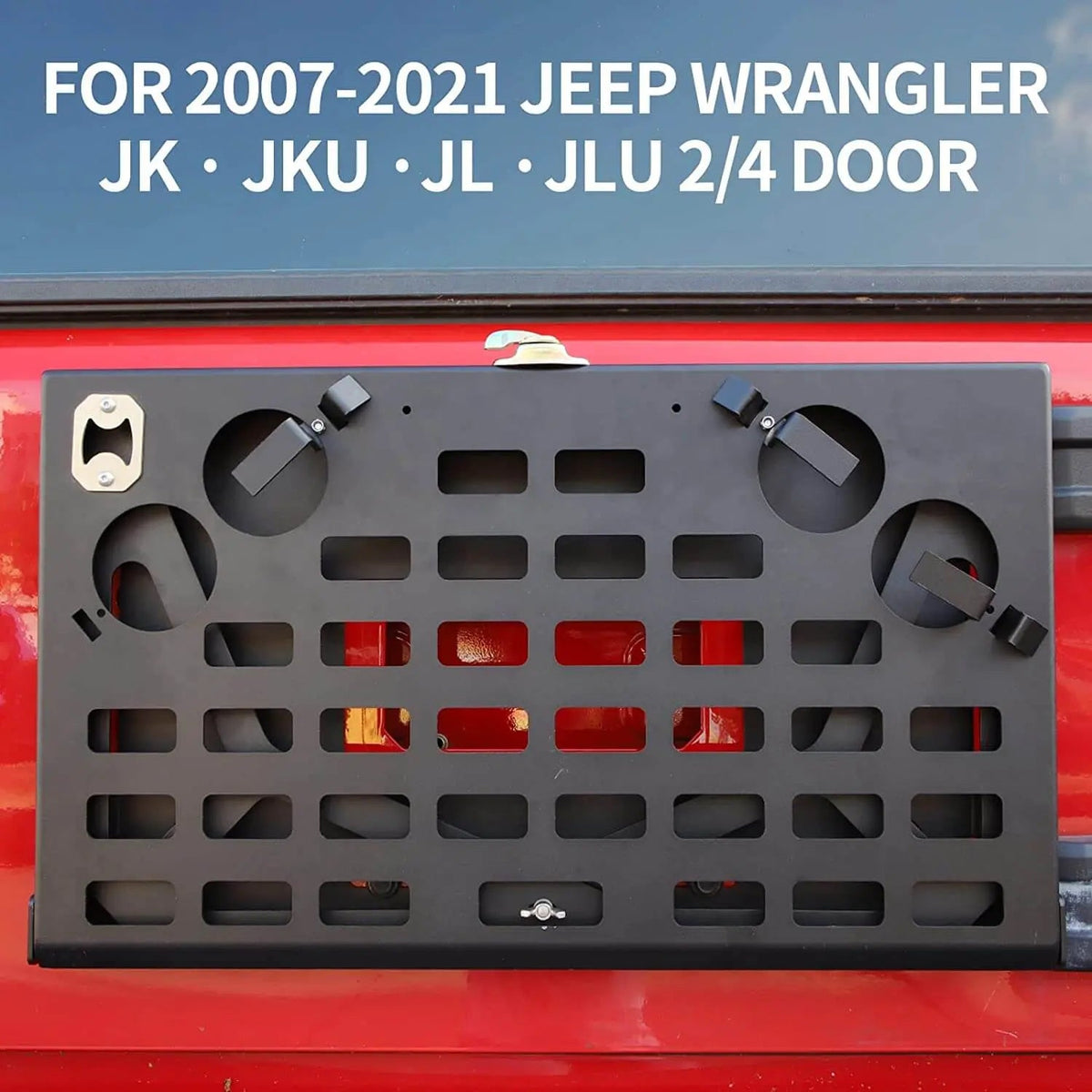 For Jeep Wrangler JK JL 2/4 Door Tailgate Table Metal Storage Rack Foldable Cargo Shelf