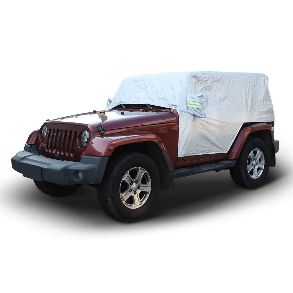 For Jeep Wrangler JK JL 2Door Car Rain Snow Cover Windproof Dustproof UV Protection Sunshade