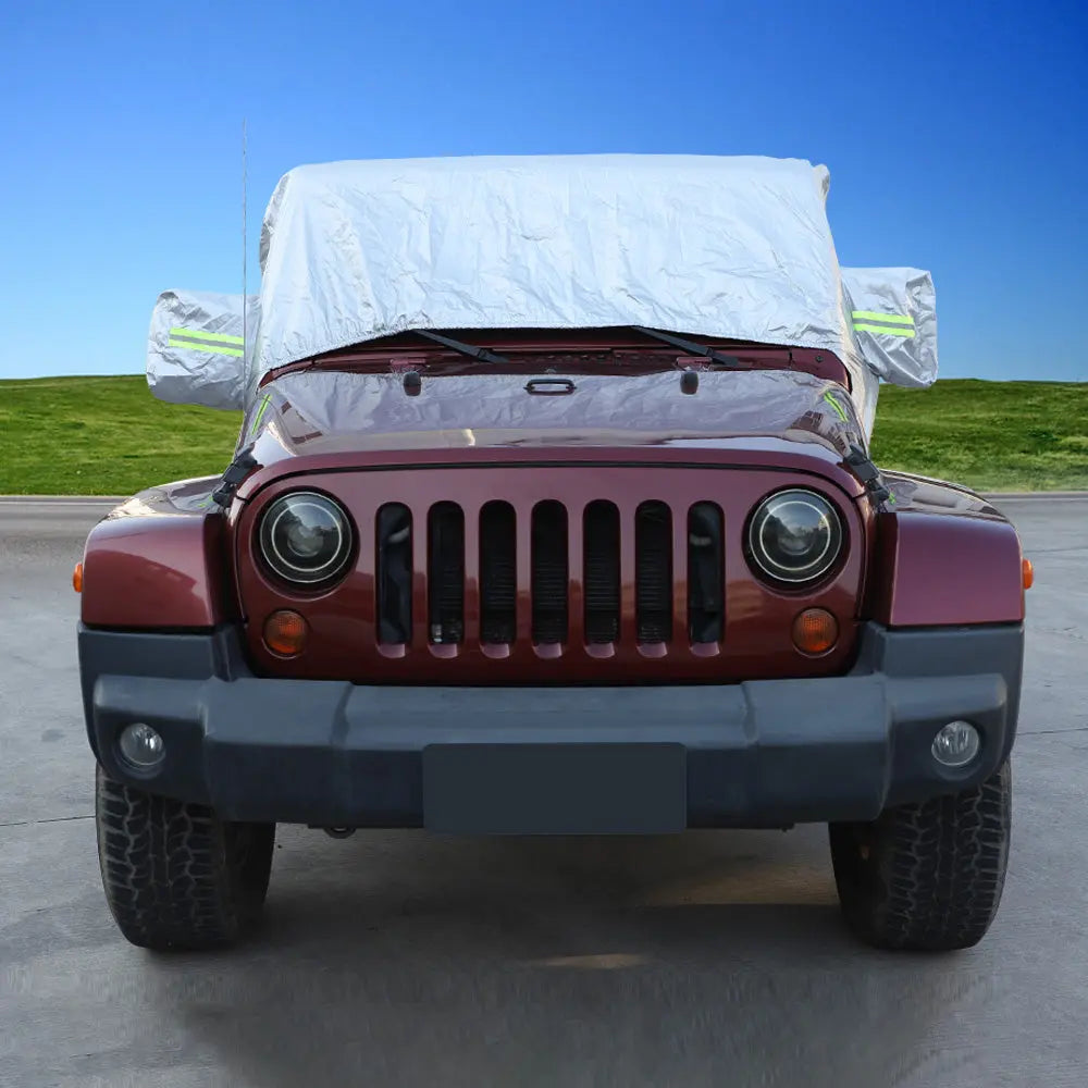 For Jeep Wrangler JK JL 2Door Car Rain Snow Cover Windproof Dustproof UV Protection Sunshade